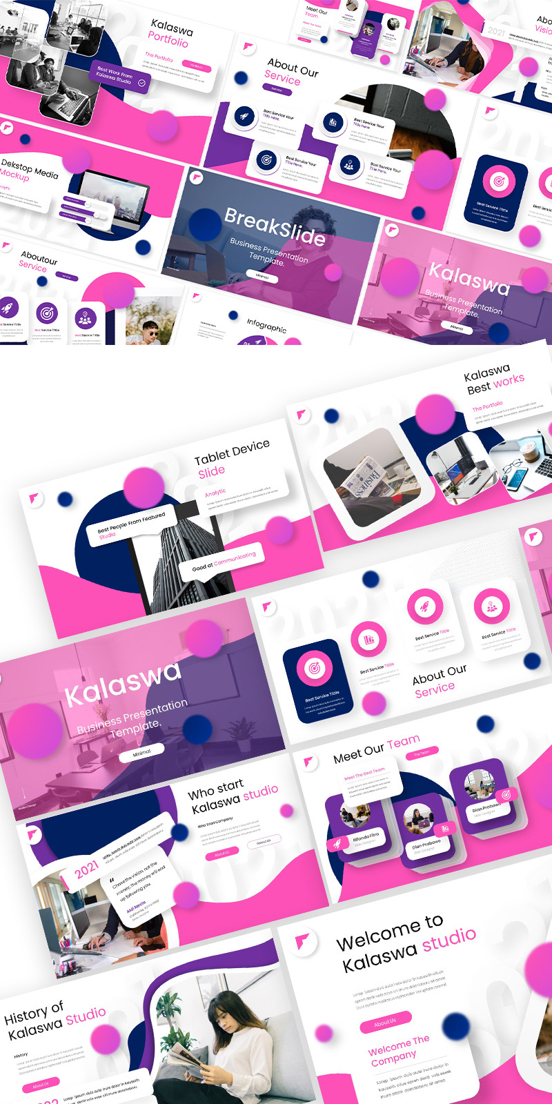 Plantilla de Presentaciones de Google de Kalaswa Business