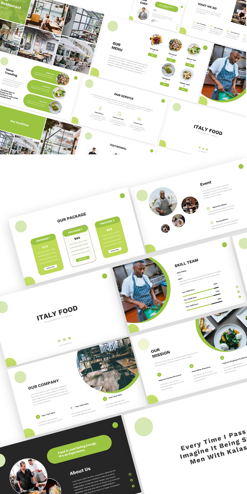 Italy Food Powerpoint Template - Features Image 1