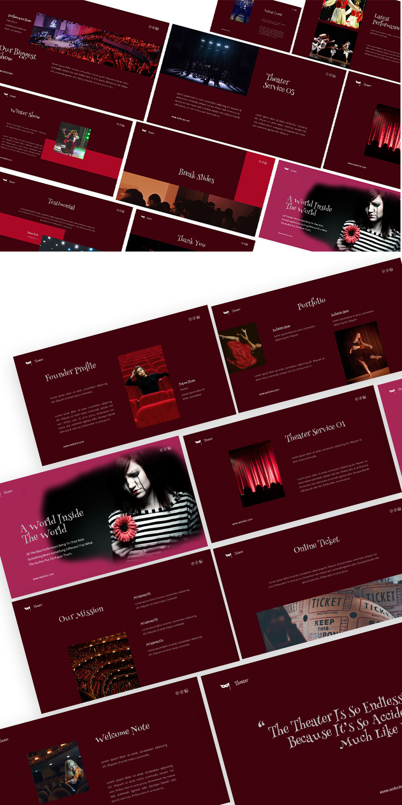 Theater Google Slides Template - Features Image 1