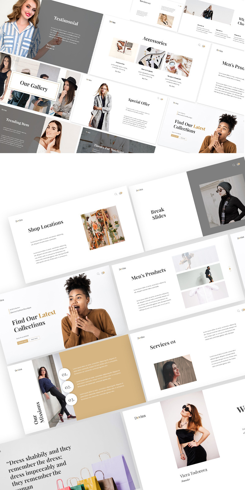 Boutique Powerpoint Template - Features Image 1