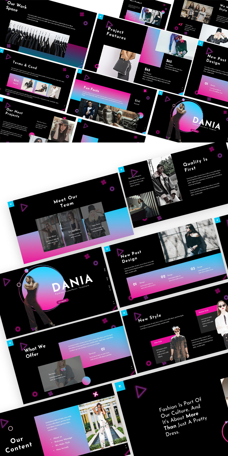 Dania Fashion Google Slides Template - Features Image 1