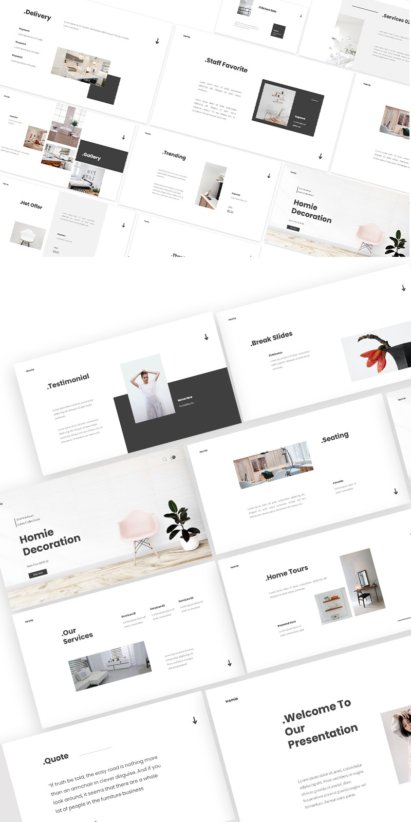 Home Decoration Powerpoint Template - Features Image 1