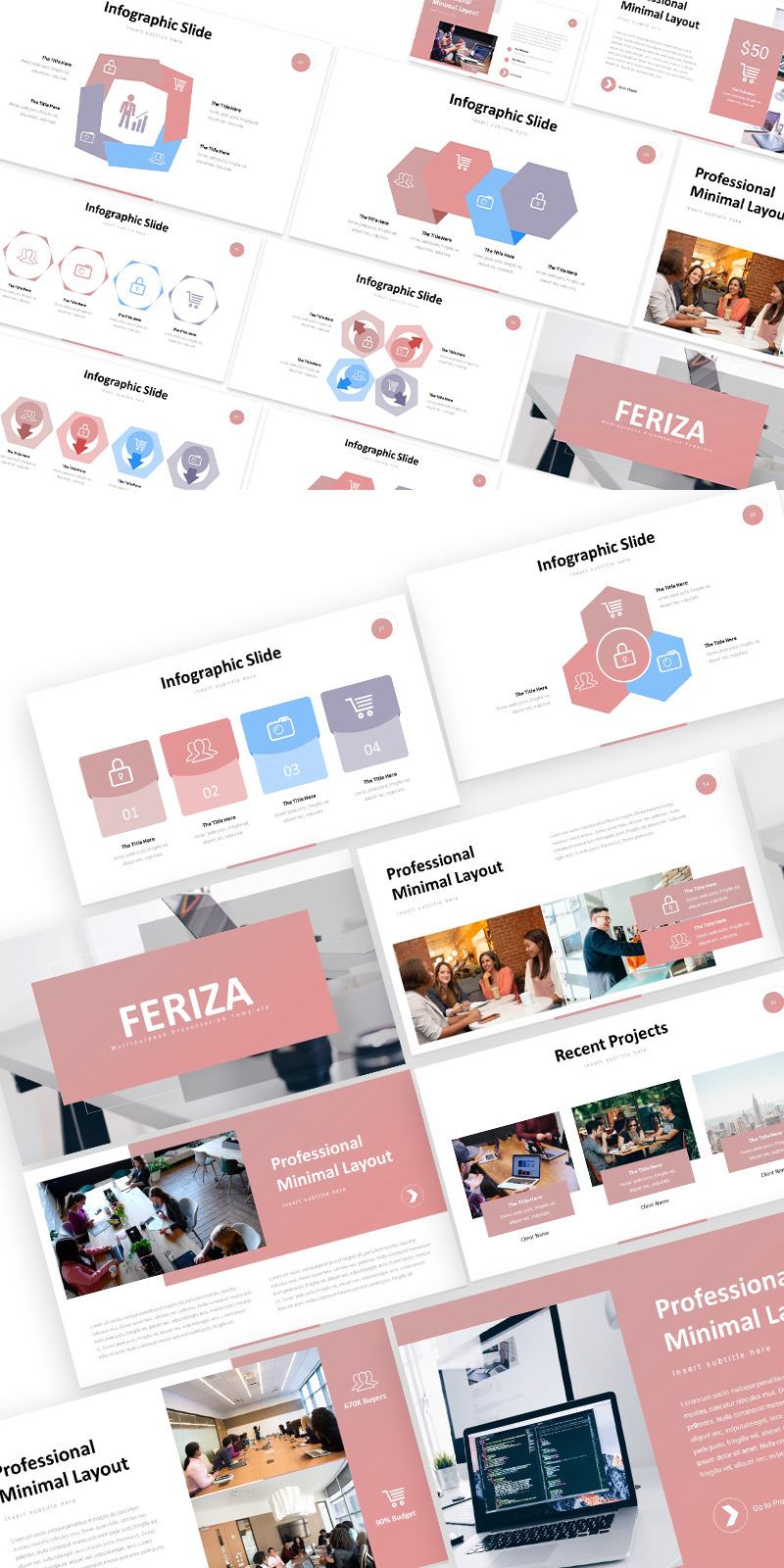 Feriza Mehrzweck-Powerpoint-Vorlage - Eigenschaften Bild 1