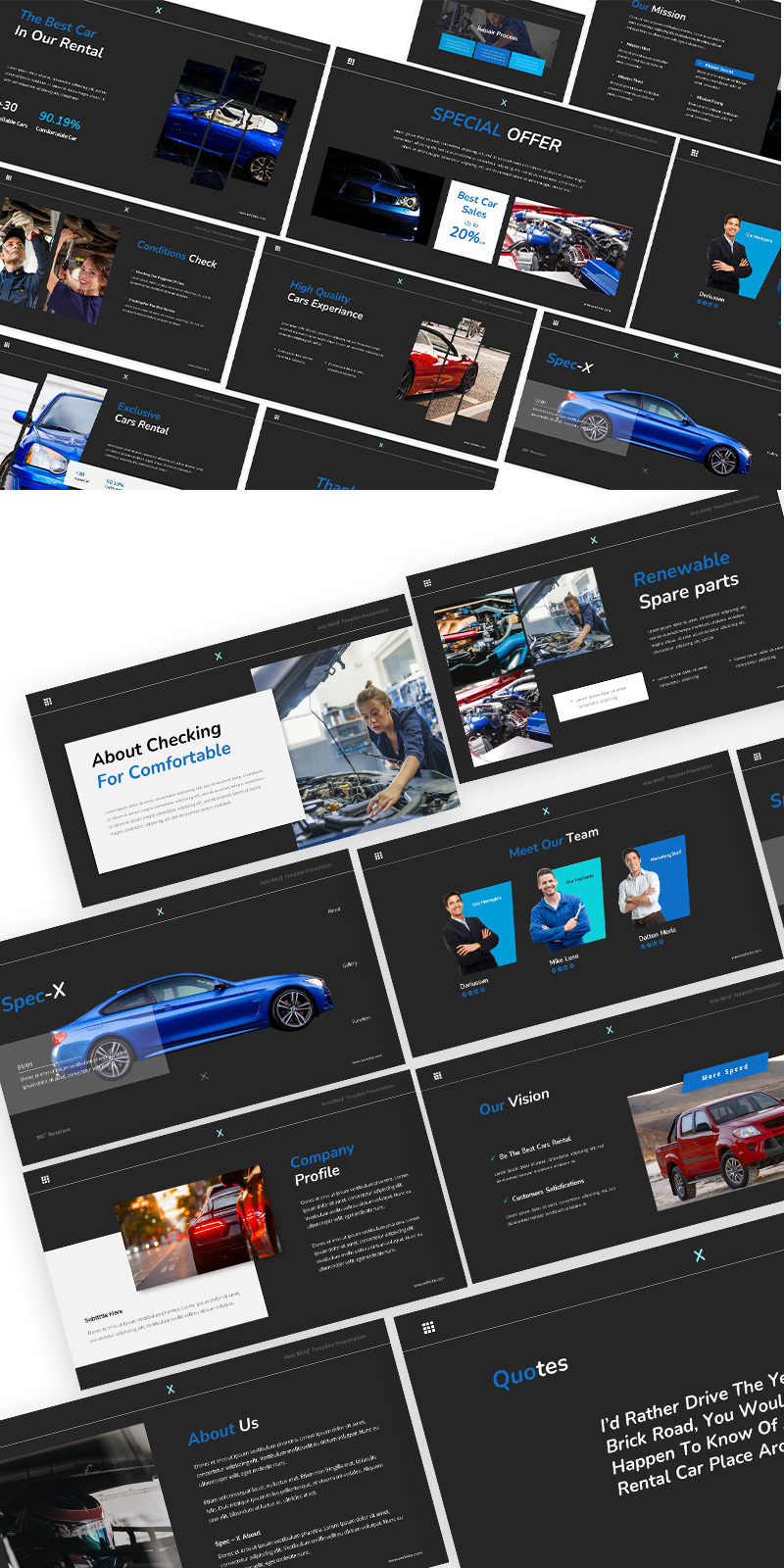 Spec-x Car Auto Powerpoint Template - Features Image 1