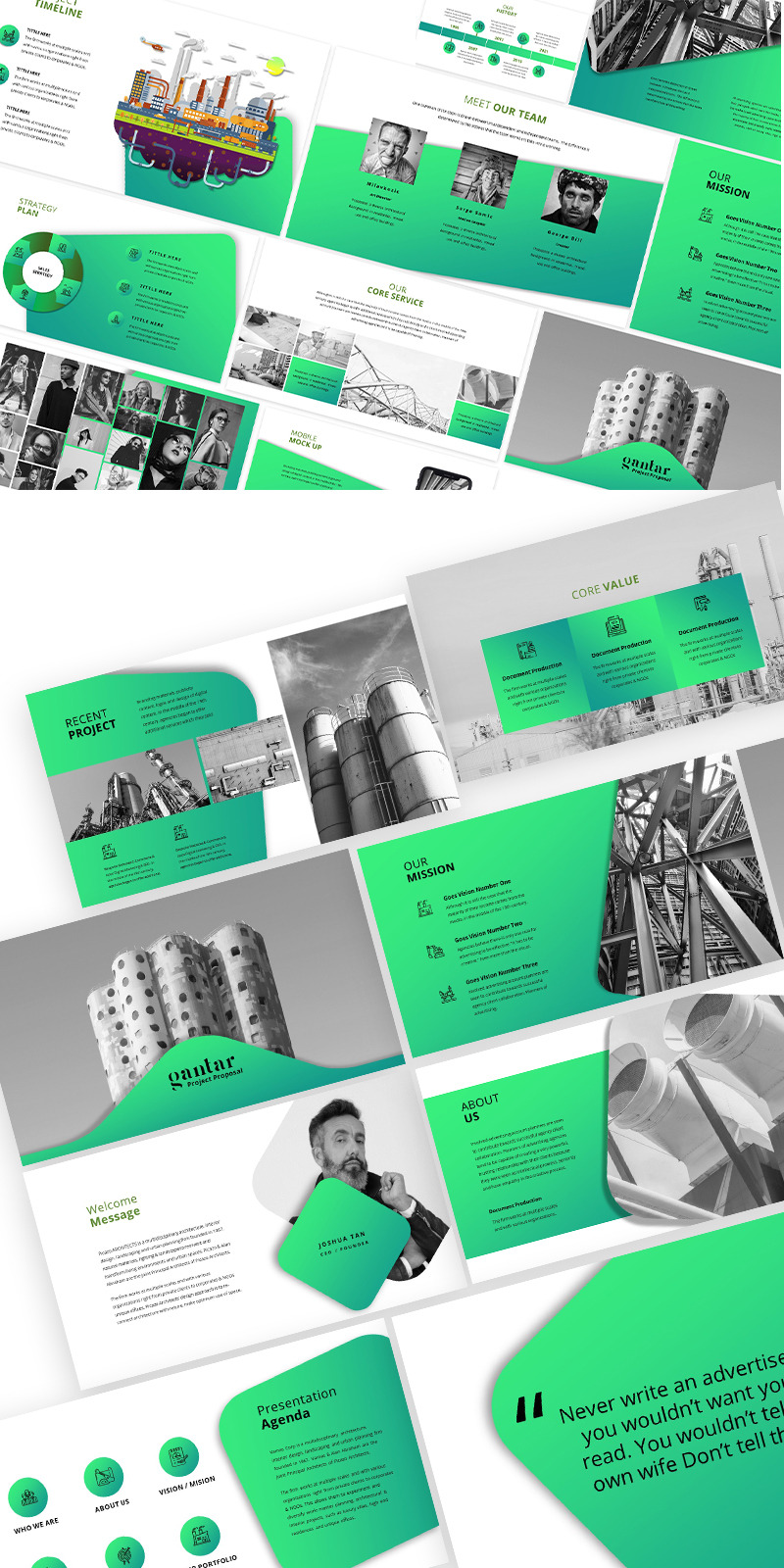 Gantar Powerpoint Template - Features Image 1