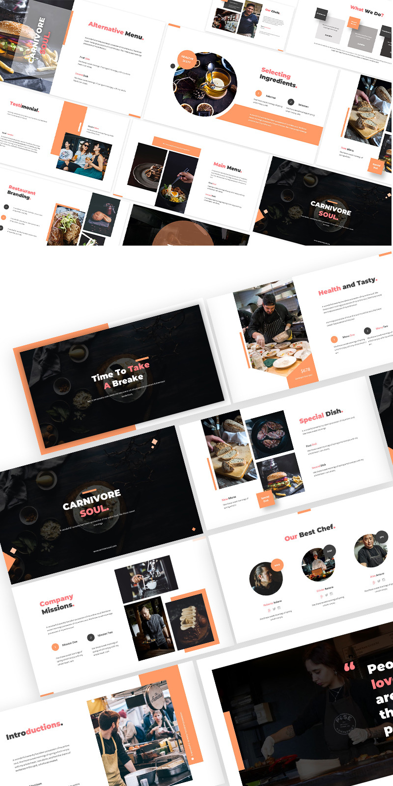 Carnivore Soul Food Powerpoint Template - Features Image 1
