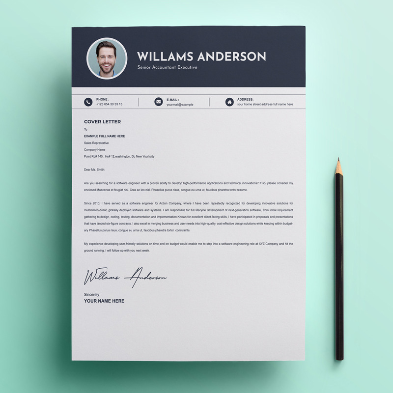 Williams Anderson - Resume Template Design - Features Image 3
