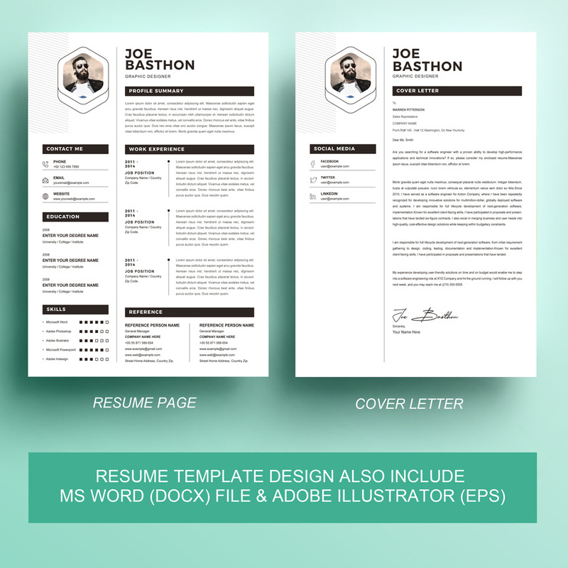 Joe Basthon - Printable Resume Templates 2021 - Features Image 2
