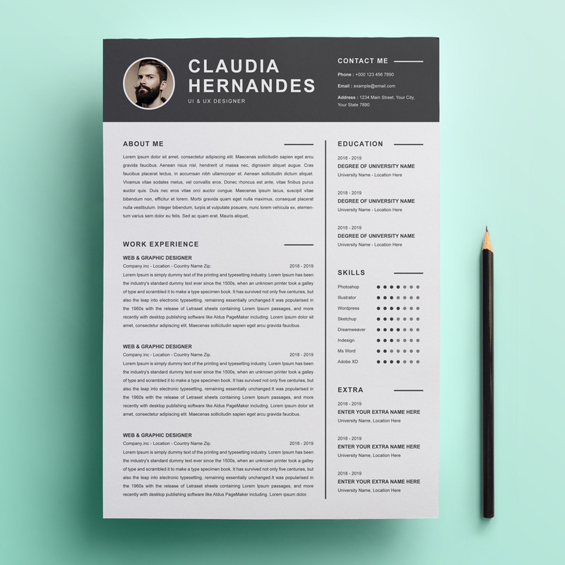 Claudia Hernandes - Resume Template - Features Image 1