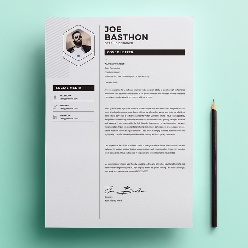 Joe Basthon - Printable Resume Templates 2021 - Features Image 3