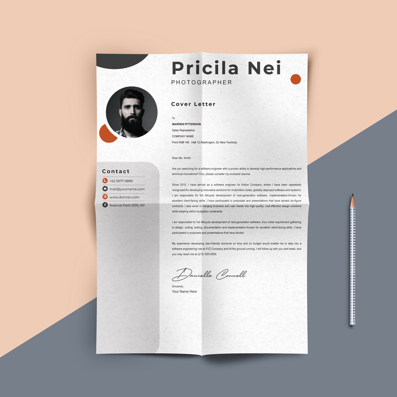 Pricila Nei - professional Photographer Printable Resume Templates - Features Image 3