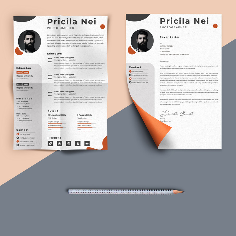 Pricila Nei - professional Photographer Printable Resume Templates - Features Image 2