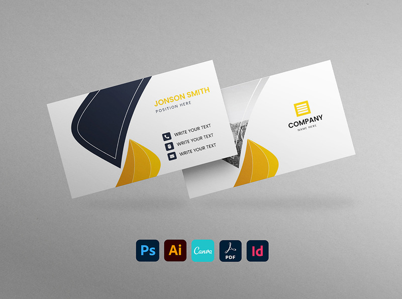 Clean Business Card Illustrator, Photoshop, Indesign & Canva Template - Features Image 8