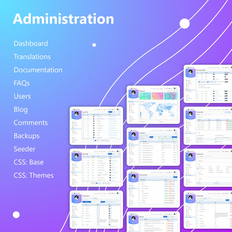 Laranuxt - Laravel, NuxtJS and VueJS Admin Template Theme - Features Image 5