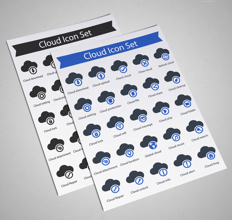 Шаблон Cloud Iconset - Features Image 1