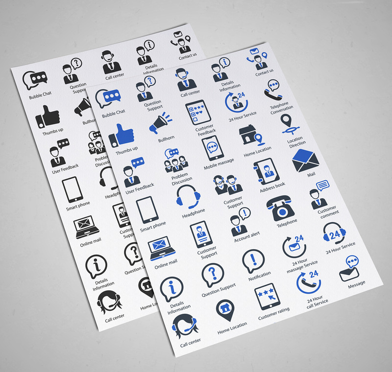 Kontakta oss Iconset-mall - Features Image 1