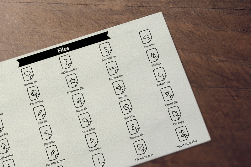 Filer Line Icon Set Mall - Features Image 1
