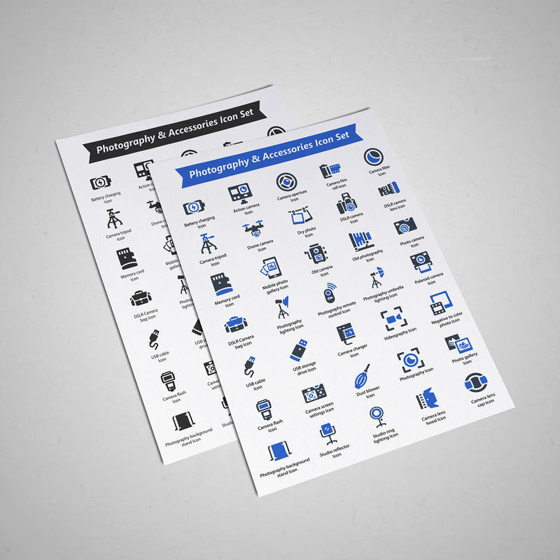 Photography & Accessories Icon Set - Features Image 1