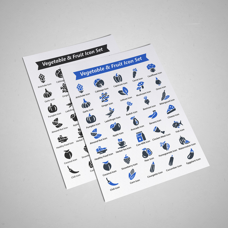 Zelenina A Ovoce Icon Set - Features Image 1