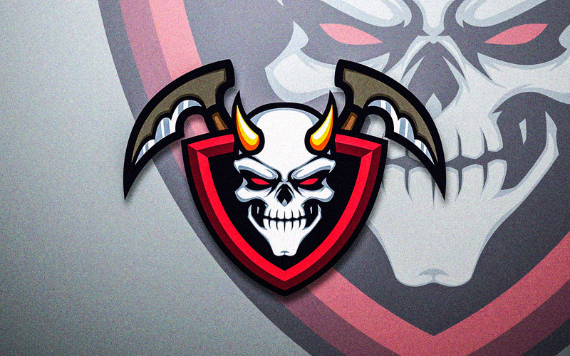 Dual Schyte Skull Reaper Mascot - Features Image 1