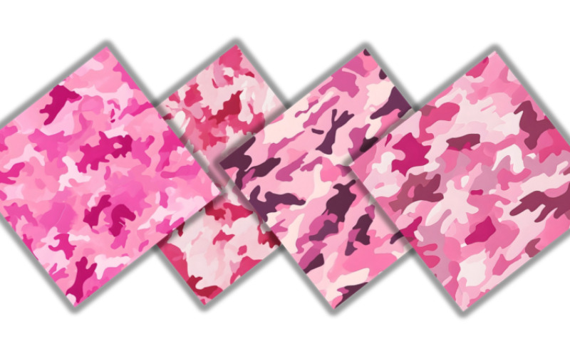 Motivo mimetico tradizionale rosa per i design - Caratteristiche Immagine 1