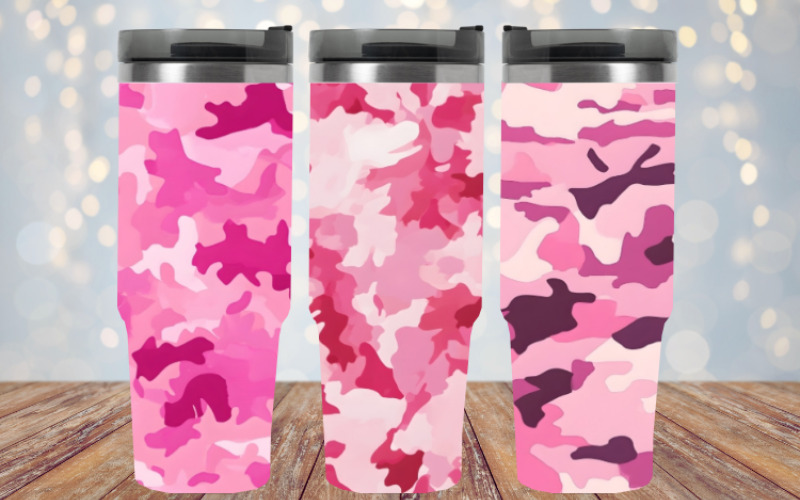 Motivo mimetico tradizionale rosa per i design - Caratteristiche Immagine 4