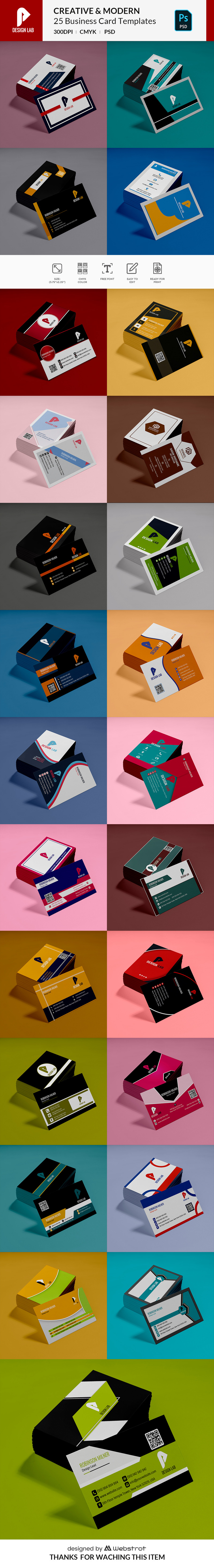 25 cartes de visite du laboratoire de design - Caractéristiques de l’image 1
