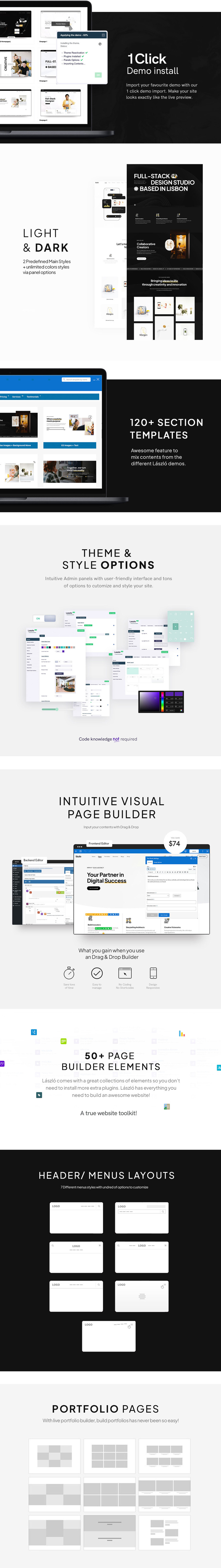 Laszlo - Creative Agency & Portfolio Lottie WordPress Theme - Features Image 2