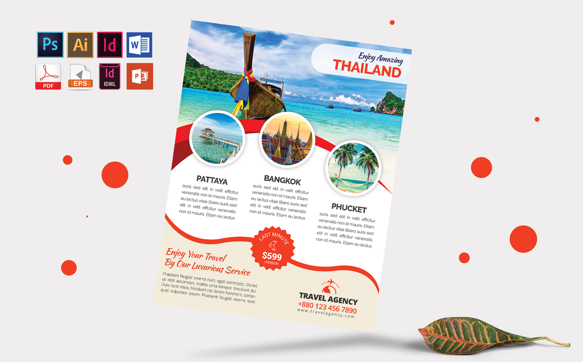 Download Фирменный стиль "Travels & Tours Flyer Vol-05 - Corporate Identity Template" / Travels & Tours Flyer Vol-05 - Corporate Identity Template - Фирменный стиль travel,tour,flyer,travel-flyer,tourism,travelism,thailand,seychelles,phuket,kashmir,london,psd,template,print,brochure,download,canada