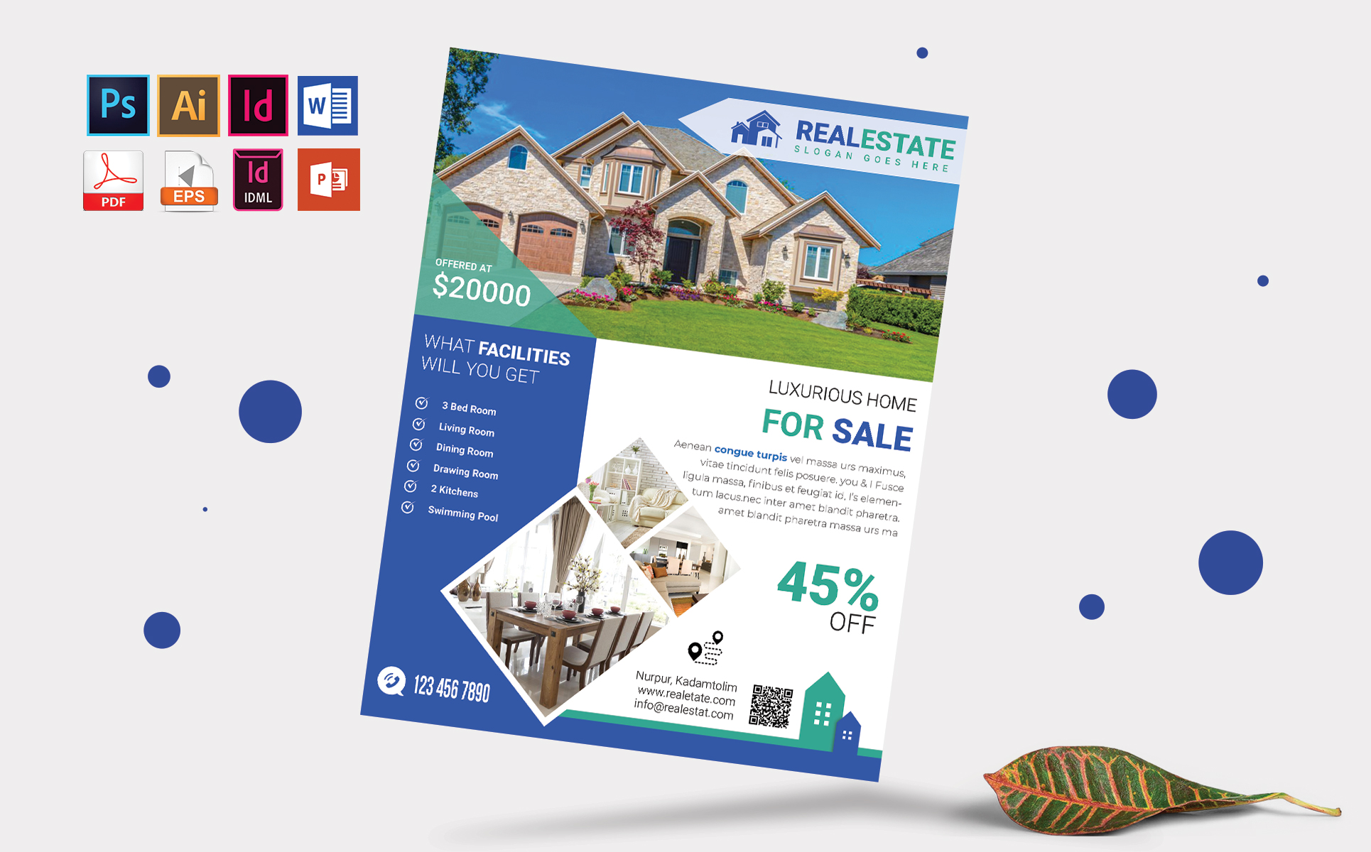 Download Фирменный стиль "Real Estate Flyer Vol-03 - Corporate Identity Template" / Real Estate Flyer Vol-03 - Corporate Identity Template - Фирменный стиль home,property,rent,land,house,real-estate,building,house-plan,home-flyer,property-flyer,house-flyer,real-estate-flyer,building-flyer,rent-flyer,land-flyer,river-side-home,river-view-home