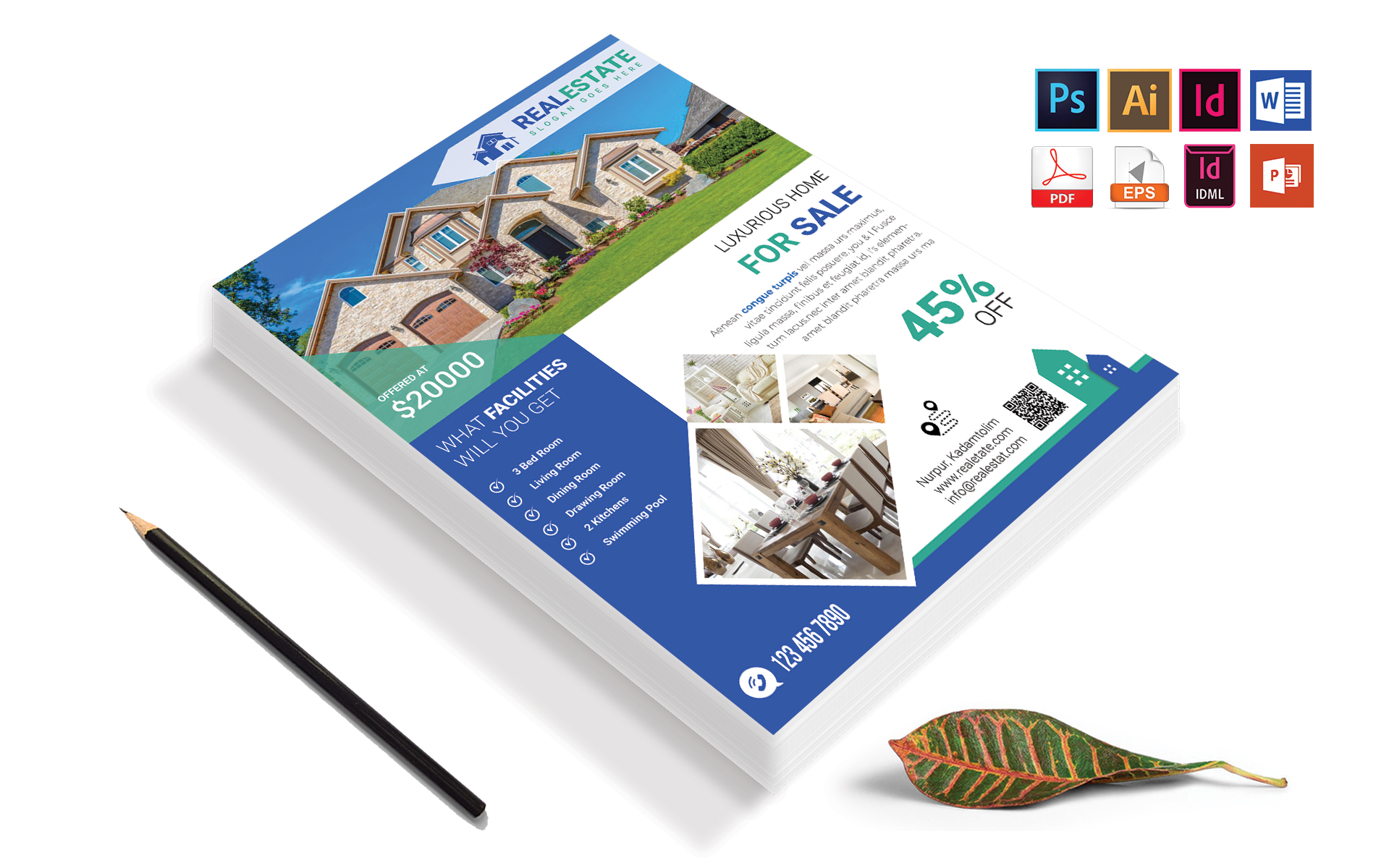 Download Фирменный стиль "Real Estate Flyer Vol-03 - Corporate Identity Template" / Real Estate Flyer Vol-03 - Corporate Identity Template - Фирменный стиль home,property,rent,land,house,real-estate,building,house-plan,home-flyer,property-flyer,house-flyer,real-estate-flyer,building-flyer,rent-flyer,land-flyer,river-side-home,river-view-home