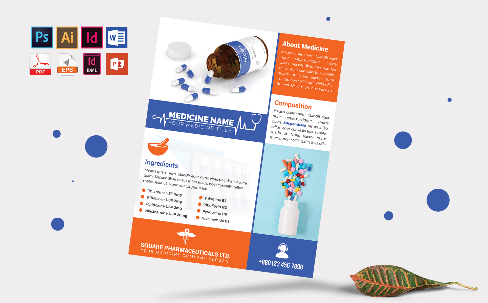 Download Фирменный стиль "Medicine Promotional Flyer Vol-02 - Corporate Identity Template" / Medicine Promotional Flyer Vol-02 - Corporate Identity Template - Фирменный стиль medicine,pharmacy,pharmaceuticals,flyer,poster,psd,eps,vector,indesign,doc,file,ms,word,pdf,editable,free,download,promotional,dl,doctor