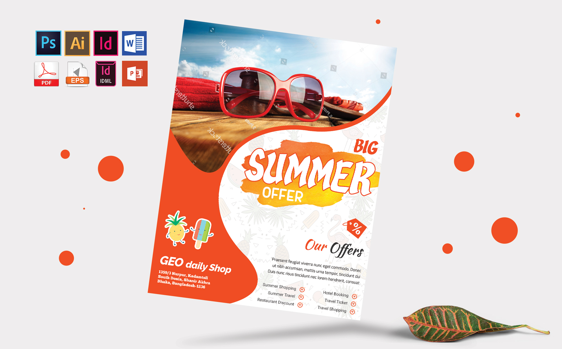 Download Фирменный стиль "Summer Sale Flyer Vol-03 - Corporate Identity Template" / Summer Sale Flyer Vol-03 - Corporate Identity Template - Фирменный стиль summer,sale,discount,offer,flyer,poster,tour,travel,psd,eps,indesign,ms,word,powerpoint,idml,vector,pdf,print,template,ready