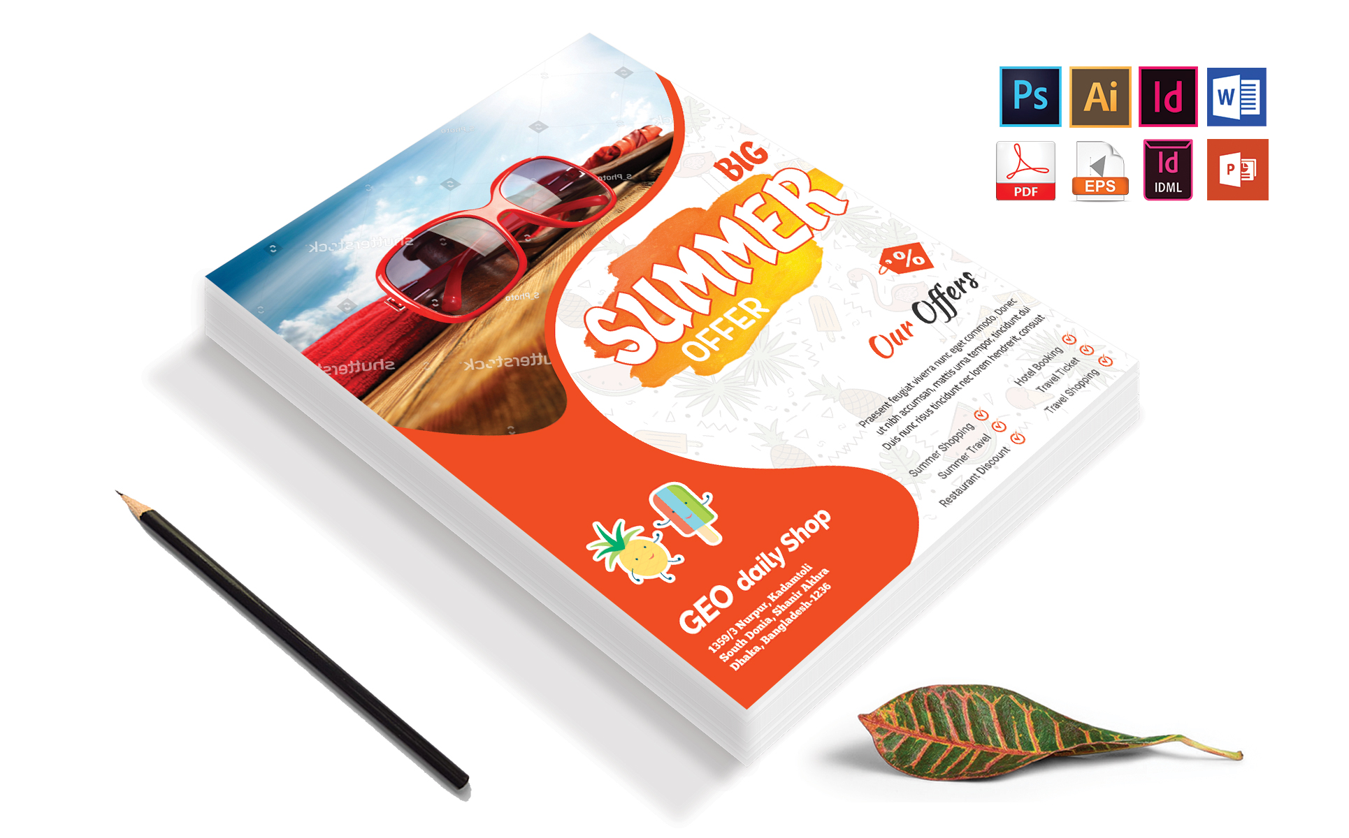 Download Фирменный стиль "Summer Sale Flyer Vol-03 - Corporate Identity Template" / Summer Sale Flyer Vol-03 - Corporate Identity Template - Фирменный стиль summer,sale,discount,offer,flyer,poster,tour,travel,psd,eps,indesign,ms,word,powerpoint,idml,vector,pdf,print,template,ready