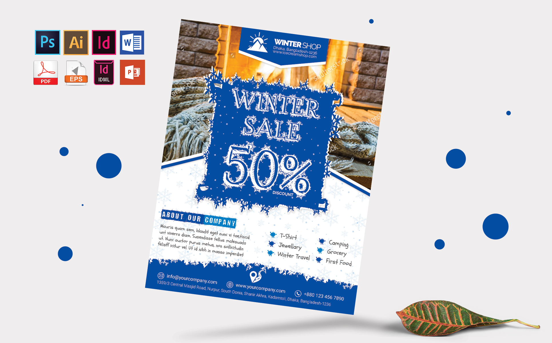 Download Фирменный стиль "Winter Sale Flyer Vol-02 - Corporate Identity Template" / Winter Sale Flyer Vol-02 - Corporate Identity Template - Фирменный стиль winter,ice,winter-flyer,winter-sale,winter-discount,flyer,poster,winter-offer,cold,winter-poster,sale,offer,discount