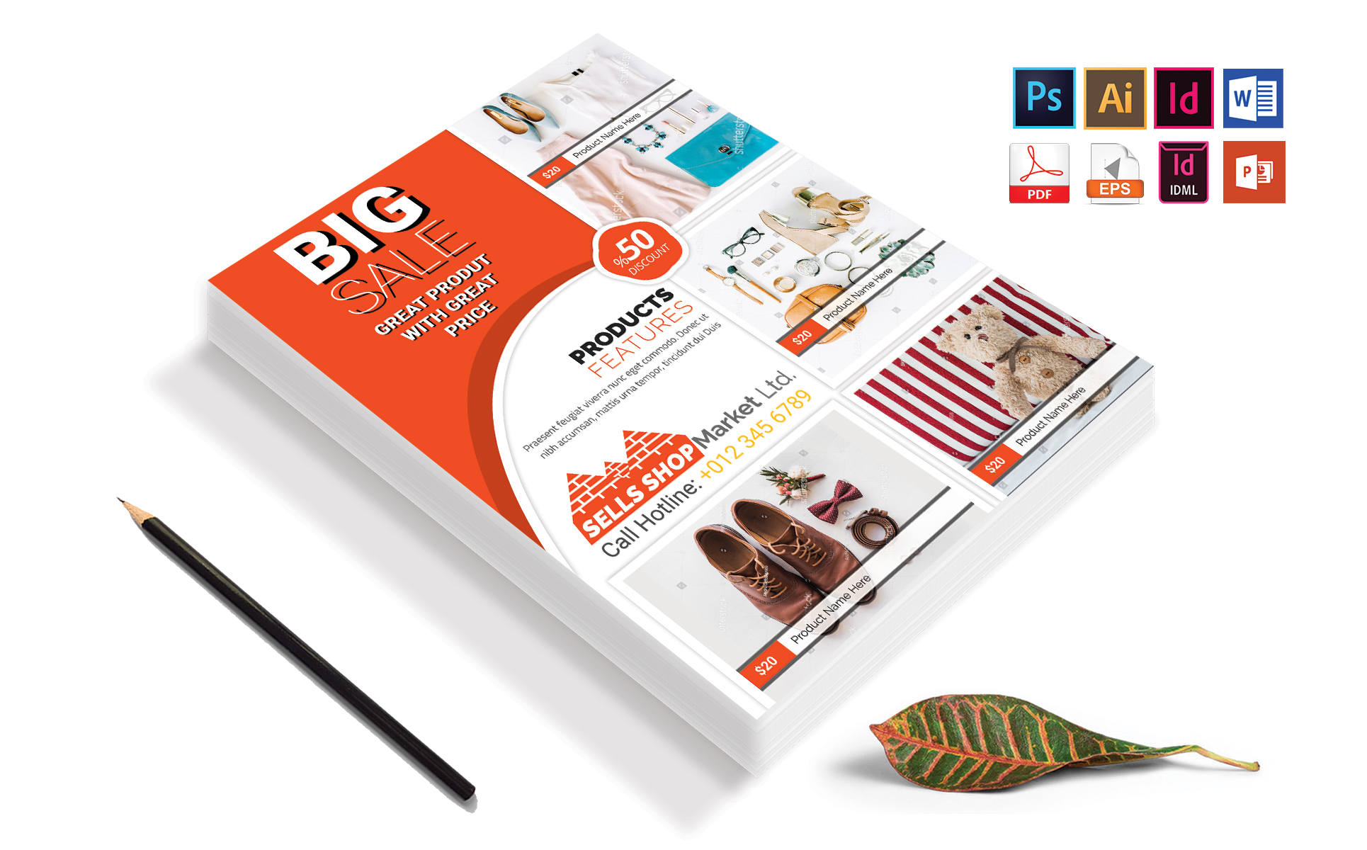 Download Фирменный стиль "Product Promotional Flyer Vol-03 - Corporate Identity Template" / Product Promotional Flyer Vol-03 - Corporate Identity Template - Фирменный стиль flyer,brochure,poster,product,promotion,company,electronics,apps,store,shop,t-shirt,toys,psd,ai,vector,product-promotion,ms,word,powerpoint