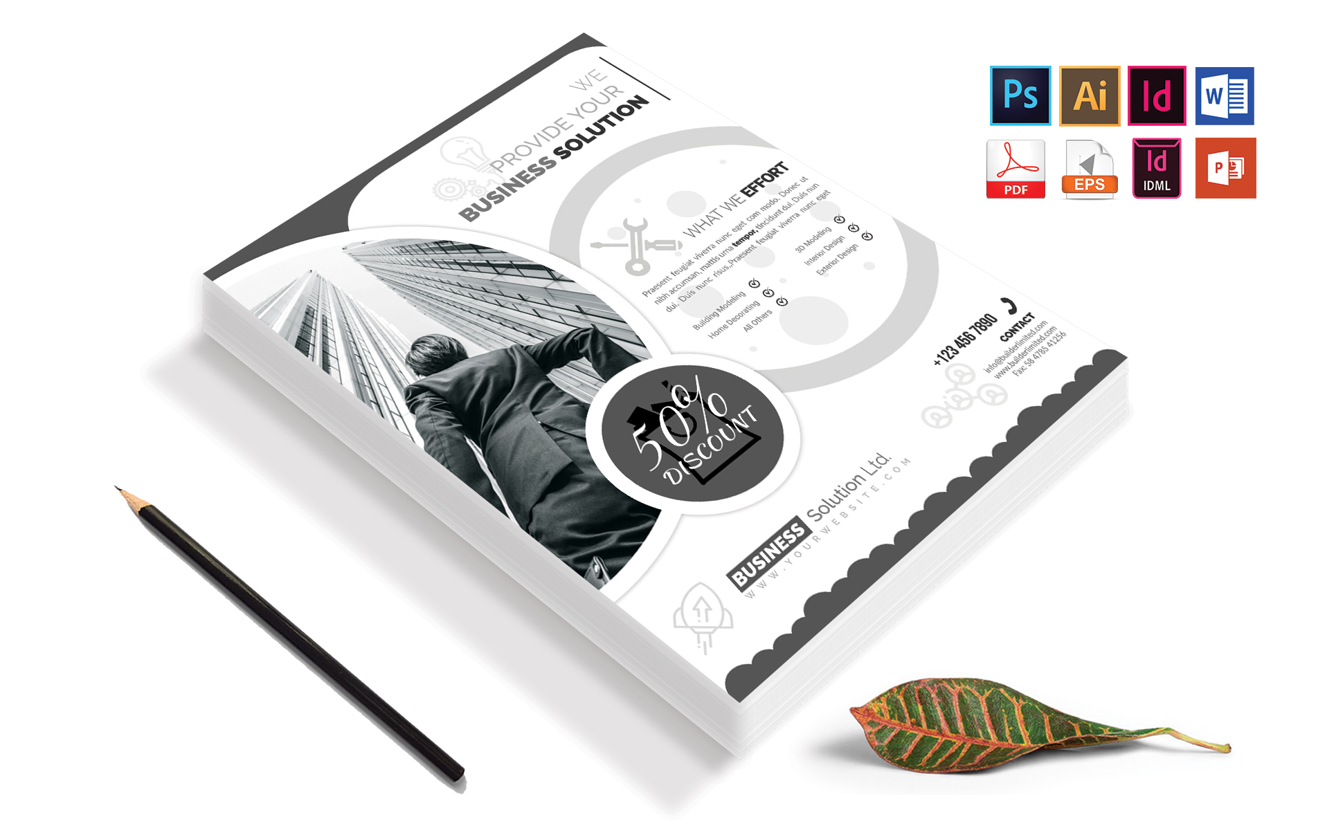 Download Фирменный стиль "Minimal Creative Business Flyer Vol-05 - Corporate Identity Template" / Minimal Creative Business Flyer Vol-05 - Corporate Identity Template - Фирменный стиль business,corporate,minimal,creative,office,company,agency,software,digital-service,flyer,brochure,poster,ai,psd,word,powerpoint,vector,indesign