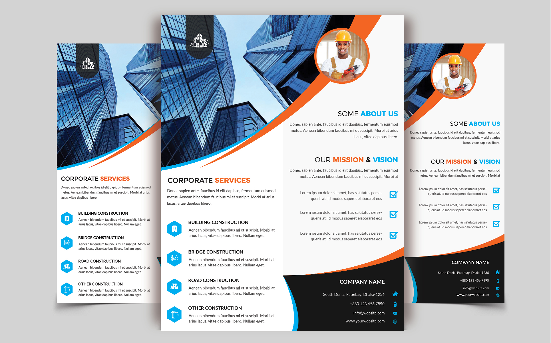 Download Фирменный стиль "Flyer Template - Corporate Identity Template" / Flyer Template - Corporate Identity Template - Фирменный стиль advertisement,agency flyer,agency publisher,business,clean design,corporate flyer,creative flyer,flyer template,illustrator flyer,marketing,multipurpose flyer,new company ad,orange,promotion 