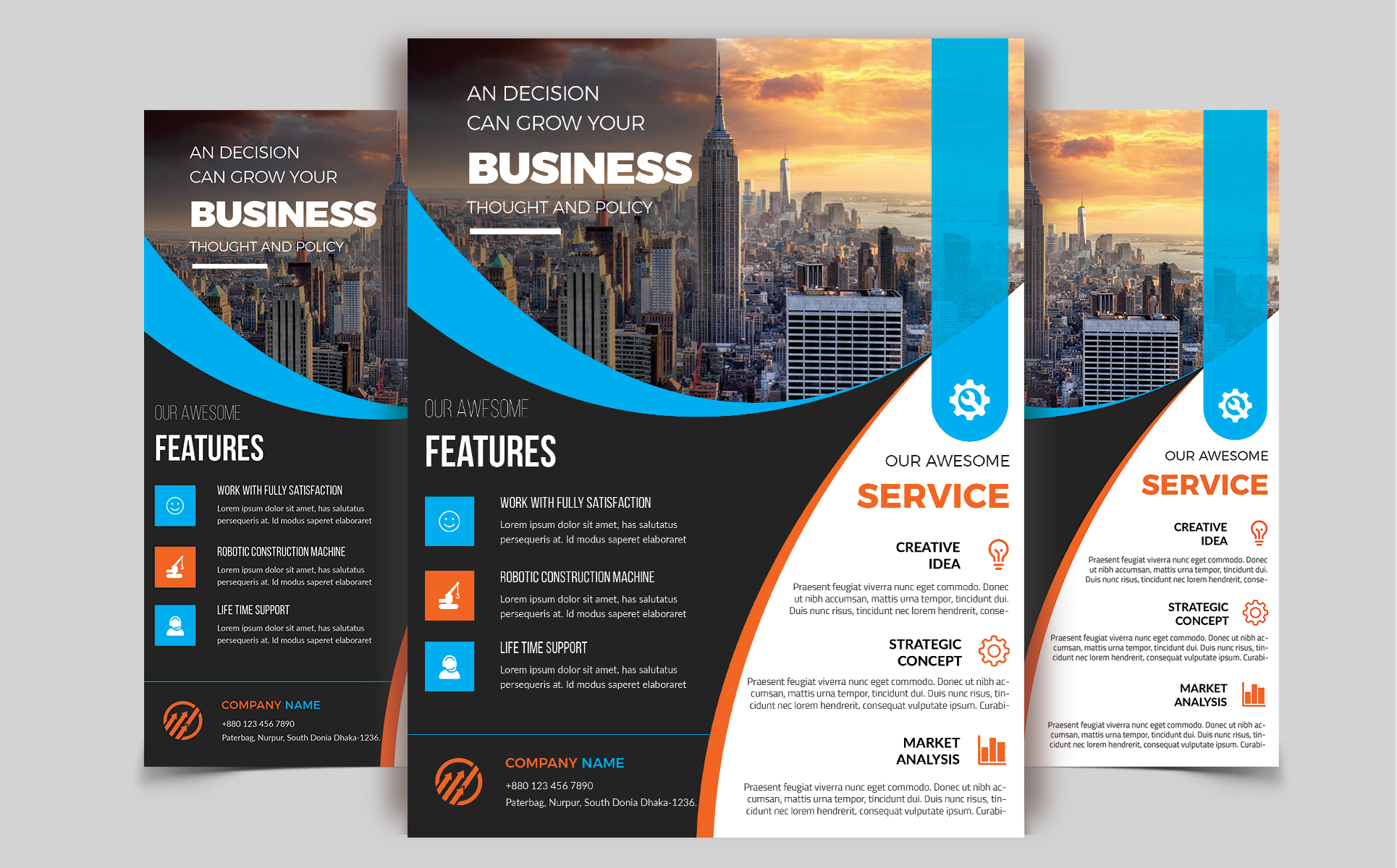 Download Фирменный стиль "Business Flyer Vol-48 - Corporate Identity Template" / Business Flyer Vol-48 - Corporate Identity Template - Фирменный стиль advertisement,agency flyer,agency publisher,business,clean design,corporate flyer,creative flyer,flyer template,illustrator flyer,marketing,multipurpose flyer,new company ad,orange,promotion 