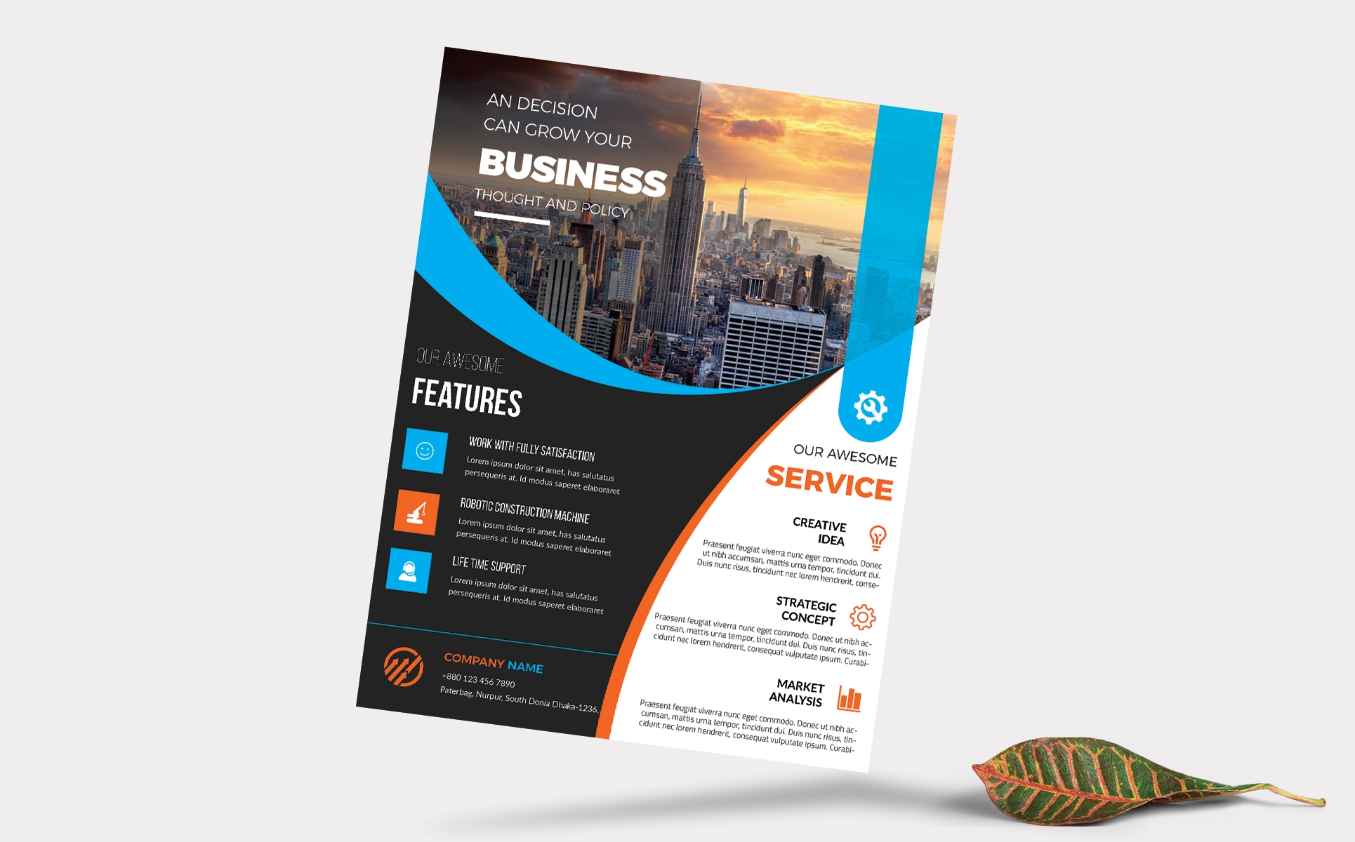 Download Фирменный стиль "Business Flyer Vol-48 - Corporate Identity Template" / Business Flyer Vol-48 - Corporate Identity Template - Фирменный стиль advertisement,agency flyer,agency publisher,business,clean design,corporate flyer,creative flyer,flyer template,illustrator flyer,marketing,multipurpose flyer,new company ad,orange,promotion 