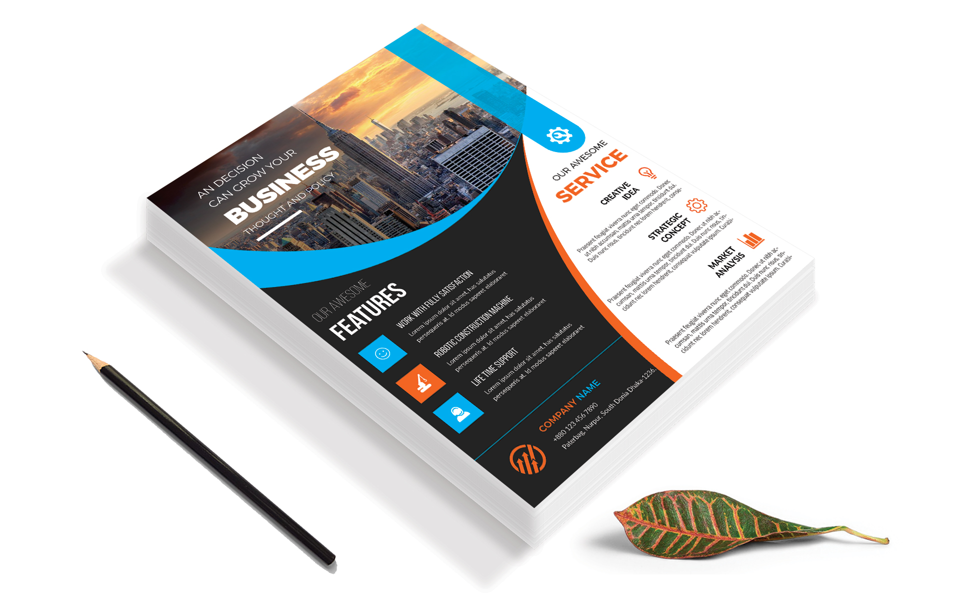 Download Фирменный стиль "Business Flyer Vol-48 - Corporate Identity Template" / Business Flyer Vol-48 - Corporate Identity Template - Фирменный стиль advertisement,agency flyer,agency publisher,business,clean design,corporate flyer,creative flyer,flyer template,illustrator flyer,marketing,multipurpose flyer,new company ad,orange,promotion 