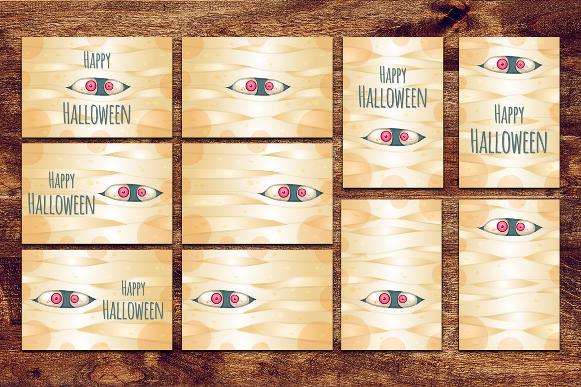 Download Фирменный стиль "Happy Halloween With Mummy - Corporate Identity Template" / Happy Halloween With Mummy - Corporate Identity Template - Фирменный стиль на тему графика lettering,fun,card,typography,hand-drawn,illustration,poster,design,template,greeting,party,postcard,fall,autumn,vector,text,art,color,comic,happy,holiday,magic,flat,background,graphic,season