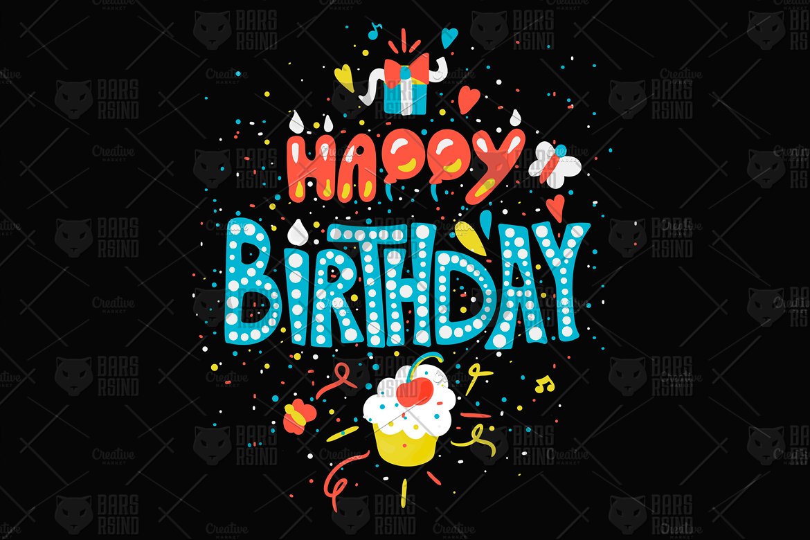 Download Фирменный стиль "Happy Birthday Greeting Card - Corporate Identity Template" / Happy Birthday Greeting Card - Corporate Identity Template - Фирменный стиль на тему графика font,calligraphy,lettering,invitation,card,type,typography,vintage,illustration,poster,design,template,sign,retro,cute,quote,greeting,food,handwritten,decorative,typographic,vector,texture,te
