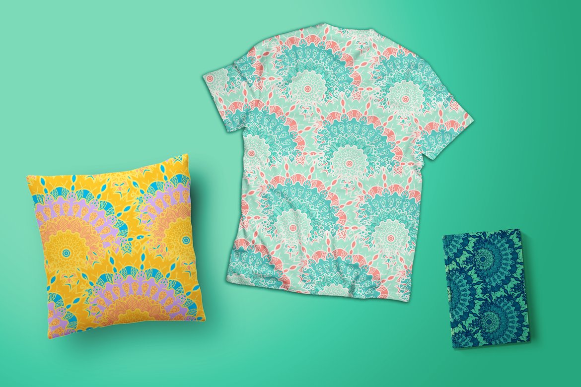 Download Pattern "240 Mandala Seamless Bundle Pattern" / 240 Mandala Seamless Bundle Pattern - Pattern на тему графика wedding,invitation,card,vintage,hand-drawn,illustration,bundle,design,template,retro,greeting,blog,packaging,fashion,elements,decorative,ornamental,vector,floral,clothing,boho,texture,fabric,