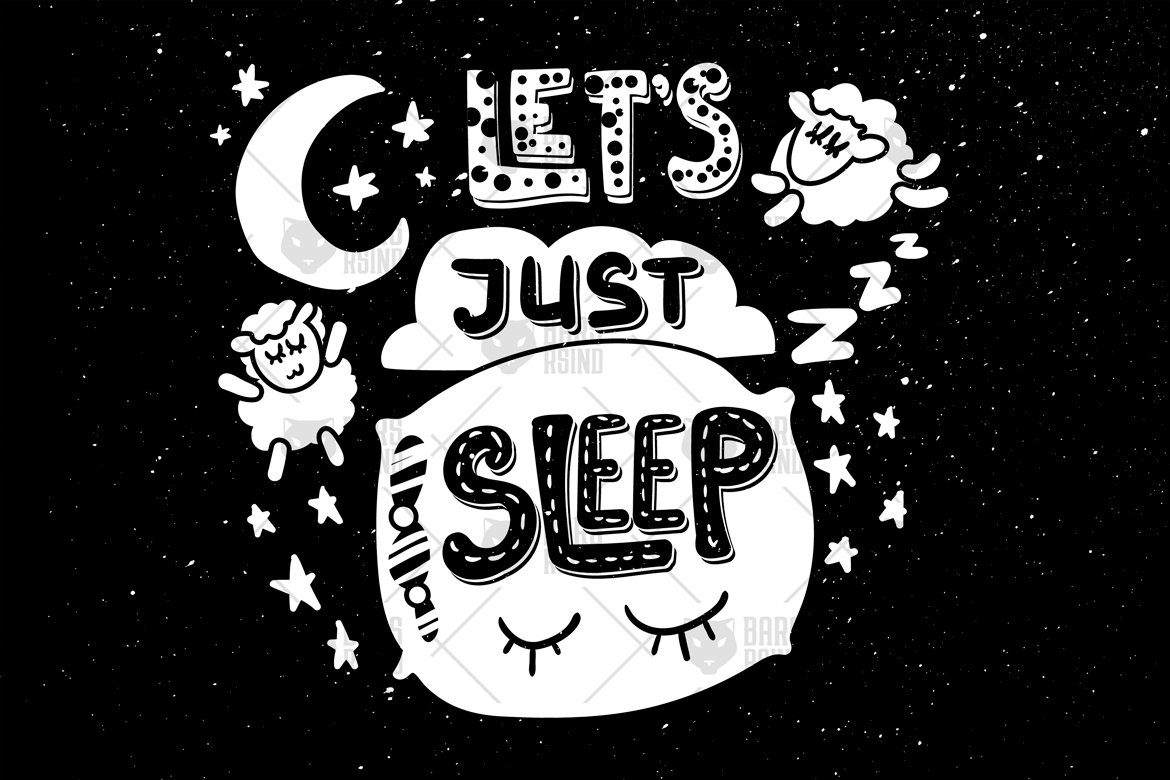 Download Фирменный стиль "Nice Night Overlay - Lets Just Sleep - Corporate Identity Template" / Nice Night Overlay - Lets Just Sleep - Corporate Identity Template - Фирменный стиль на тему графика calligraphy,lettering,script,card,type,typography,vintage,illustration,poster,sign,cute,quote,overlay,vector,text,art,motivational,moon,flat,creative,child,decoration,print,banner,cartoon,fun