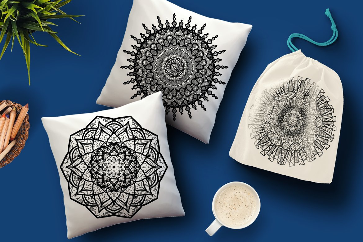 Download Vector "Mandala Collection - Vector Image" / Mandala Collection - Vector Image - Vector на тему графика vintage,design,template,retro,fashion,ornamental,vector,floral,boho,texture,fabric,round,art,tattoo,sun,hand,ornament,magic,decoration,yoga,flower,background,cloth,meditation,geometric,doodle