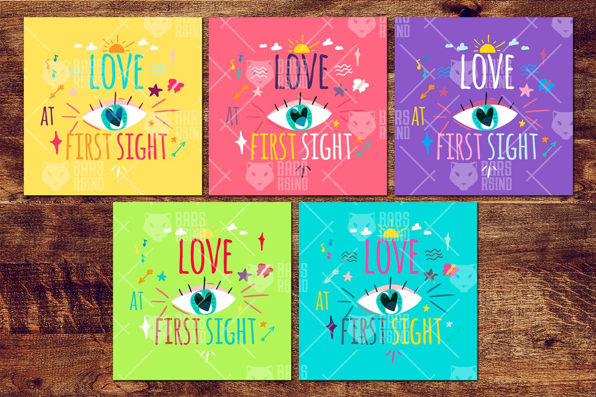 Download Фирменный стиль "Love At First Sight - Corporate Identity Template" / Love At First Sight - Corporate Identity Template - Фирменный стиль на тему графика wedding,calligraphy,lettering,typography,illustration,poster,design,cute,quote,greeting card,romantic,stylish,valentines,decorative,heart,vector,love,text,clipart,sun,flyer,holiday,pink,color