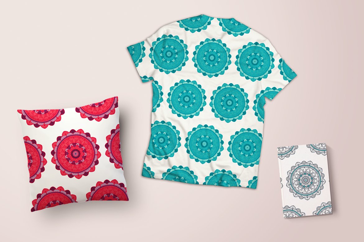 Download Pattern "240 Mandala Seamless Bundle Pattern" / 240 Mandala Seamless Bundle Pattern - Pattern на тему графика wedding,invitation,card,vintage,hand-drawn,illustration,bundle,design,template,retro,greeting,blog,packaging,fashion,elements,decorative,ornamental,vector,floral,clothing,boho,texture,fabric,