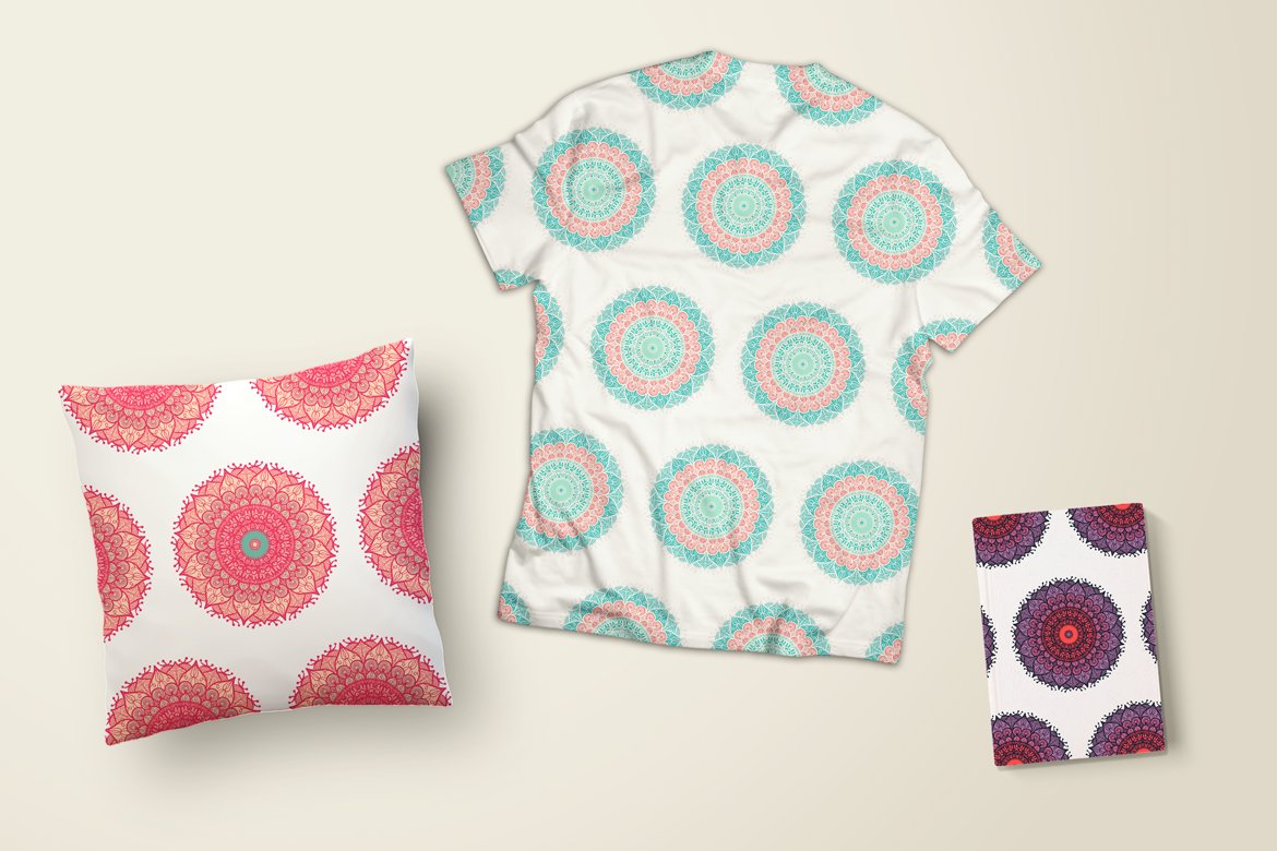 Download Pattern "240 Mandala Seamless Bundle Pattern" / 240 Mandala Seamless Bundle Pattern - Pattern на тему графика wedding,invitation,card,vintage,hand-drawn,illustration,bundle,design,template,retro,greeting,blog,packaging,fashion,elements,decorative,ornamental,vector,floral,clothing,boho,texture,fabric,