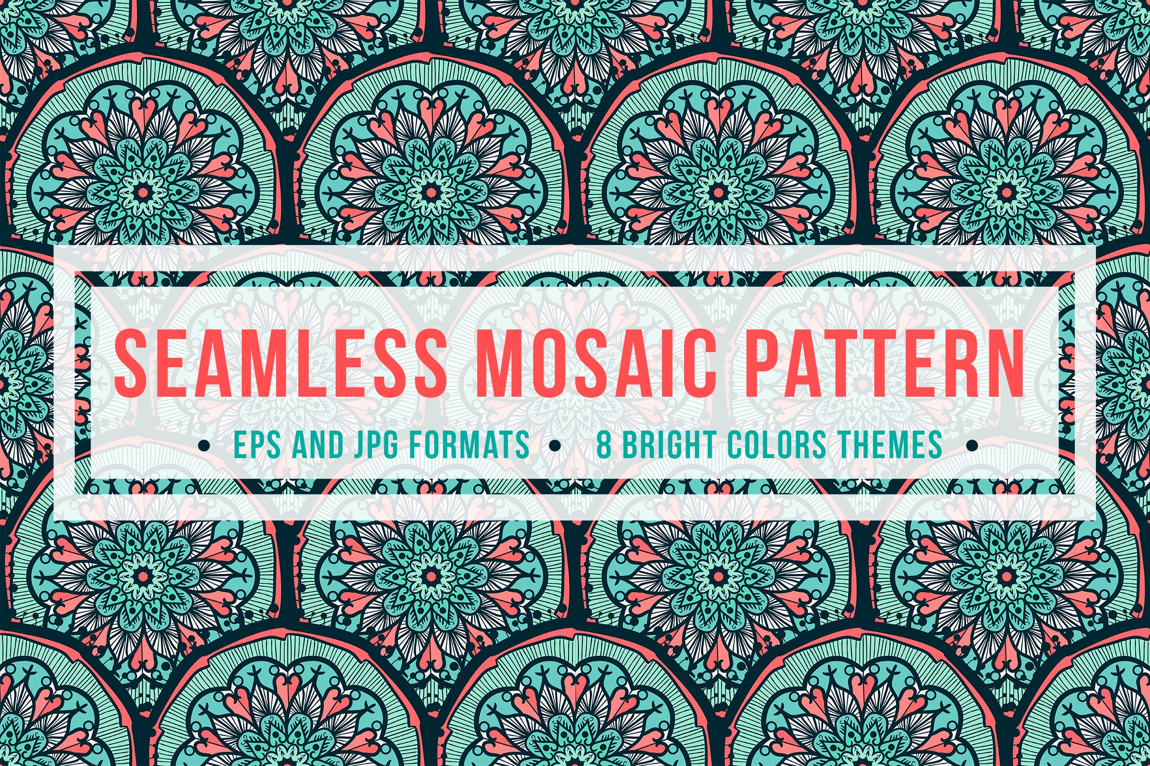 Download Pattern "240 Mandala Seamless Bundle Pattern" / 240 Mandala Seamless Bundle Pattern - Pattern на тему графика wedding,invitation,card,vintage,hand-drawn,illustration,bundle,design,template,retro,greeting,blog,packaging,fashion,elements,decorative,ornamental,vector,floral,clothing,boho,texture,fabric,
